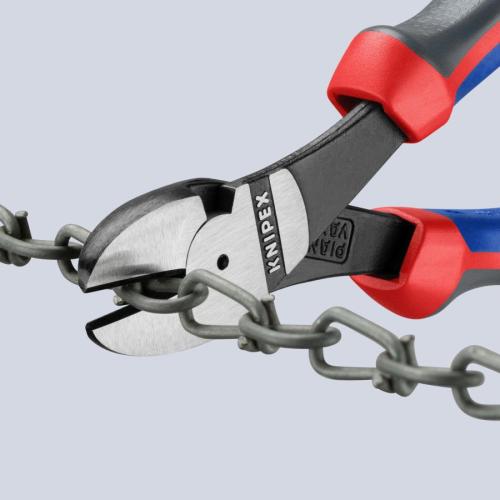 Knipex High Leverage Diagonal Cutter with Multi-component Grips 180mm 74 02 180
